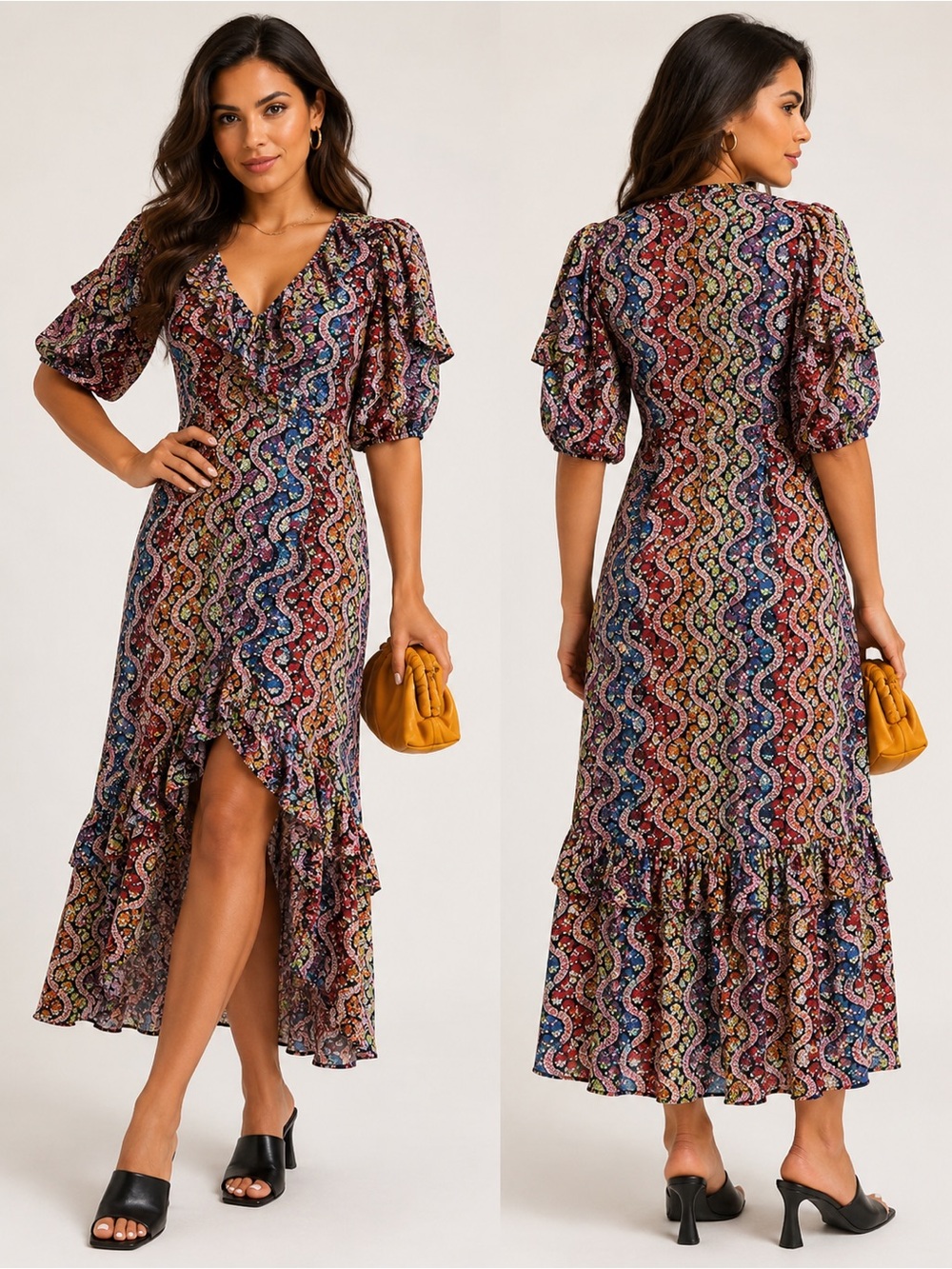 NWT RHODE ADELE DRESS LOVE‎ IS A RAINBOW SZ 0